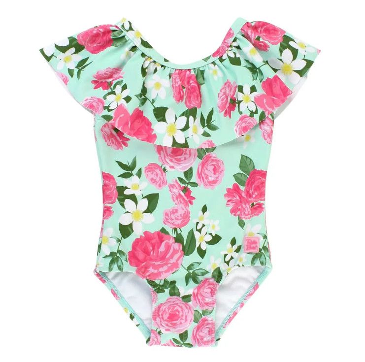 Rufflebutts Rosy Sweetheart Ruffle One Piece, Size: 12-18m