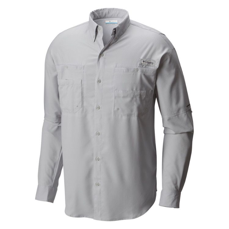 Columbia Tamiami™ II LS Shirt, Color: Cool Grey, Size: SM