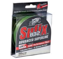 Sufix 832 Superline Braid (Low-Vis Green) - 150 Yards, Size: 10lb