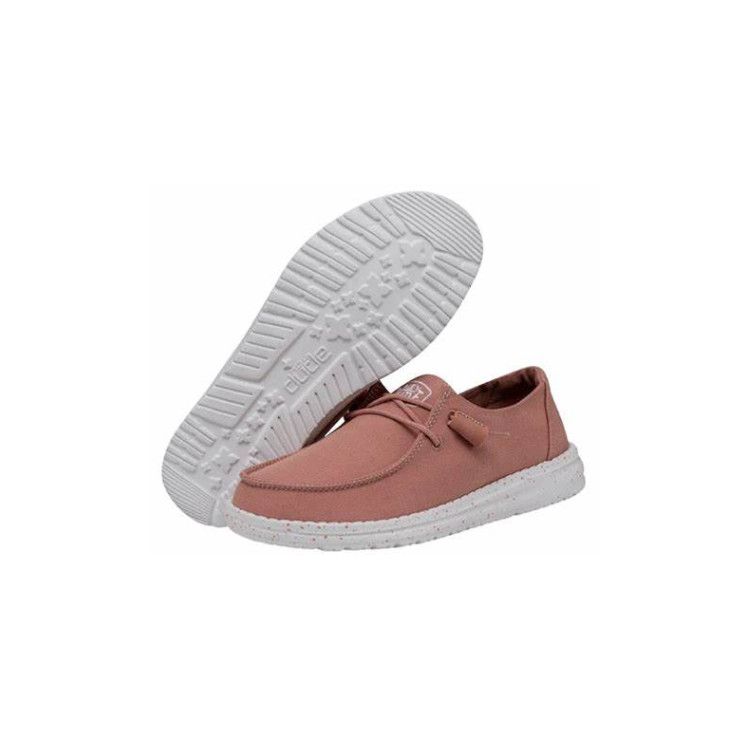 Hey Dude Wendy Slub Canvas, Color: Terracotta, Size: 5