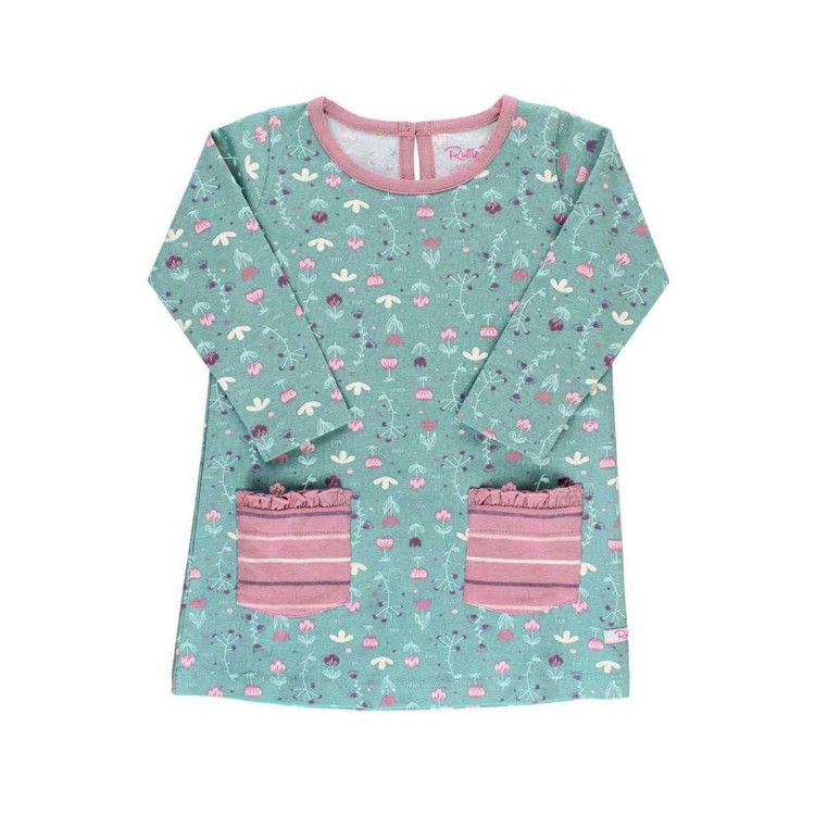 Rufflebutts Falling Flora Pocket Dress, Size: 12-18m