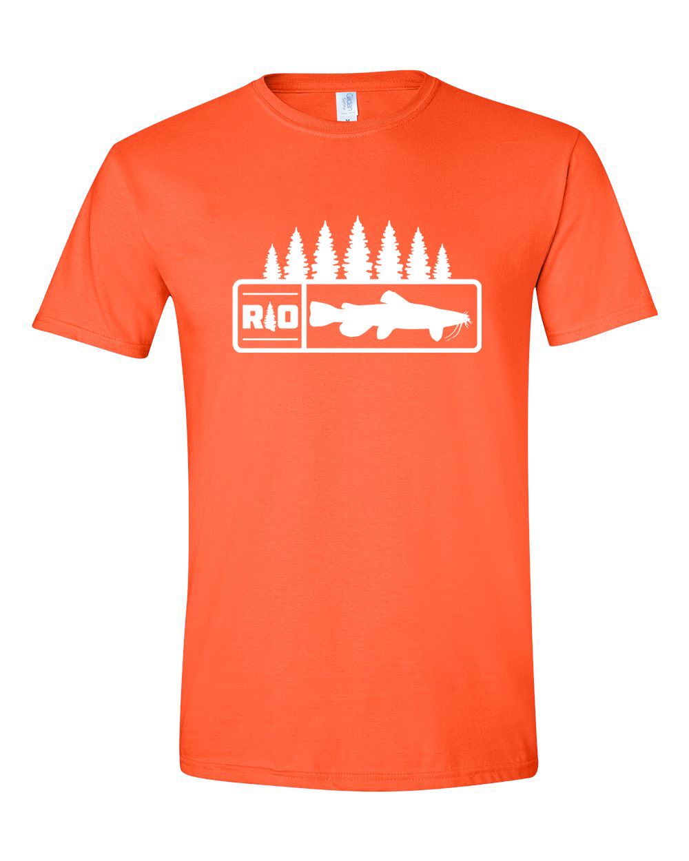 Rock Outdoors Catfish Tree Silhouette SS Tee Orange, Size: SM