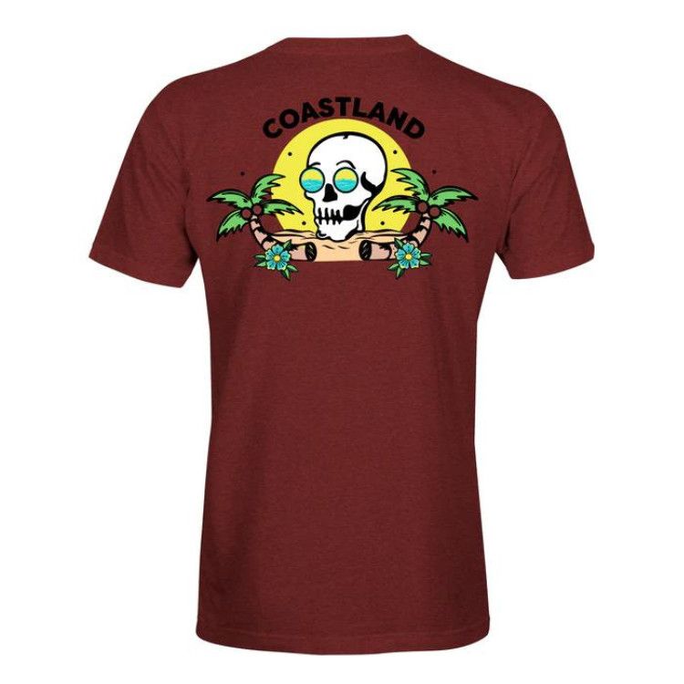Coastland Lost Garden SS Tee, Color: Spice Heather, Size: SM
