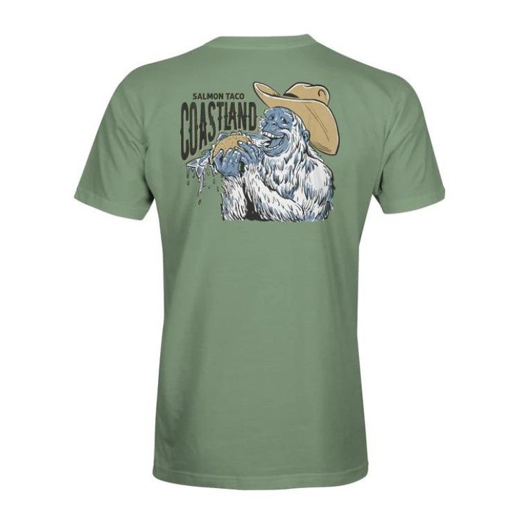 Coastland Salmon Taco SS Tee, Color: Artichoke, Size: SM