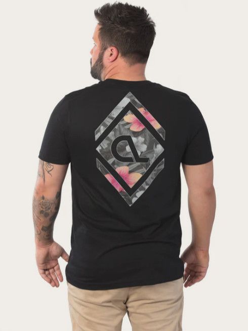 Coastland Hawaiian Mind SS Tee, Color: Black, Size: SM
