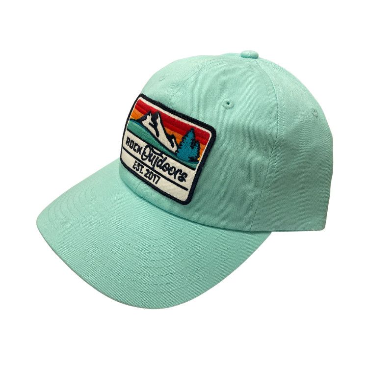Rock Outdoors Retro Mountain Unstructured Hat, Color: Aruba Blue