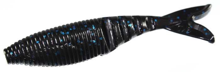 Gary Yamamoto 4&quot; Zako, Color: Black/Blue Flake
