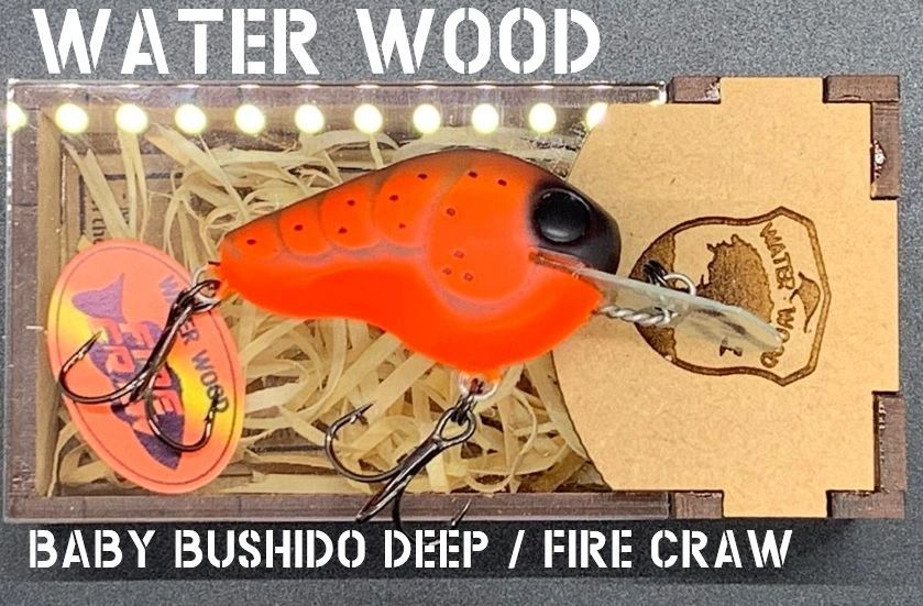 Water Wood Baby Bushido Deep, Color: Fire Craw