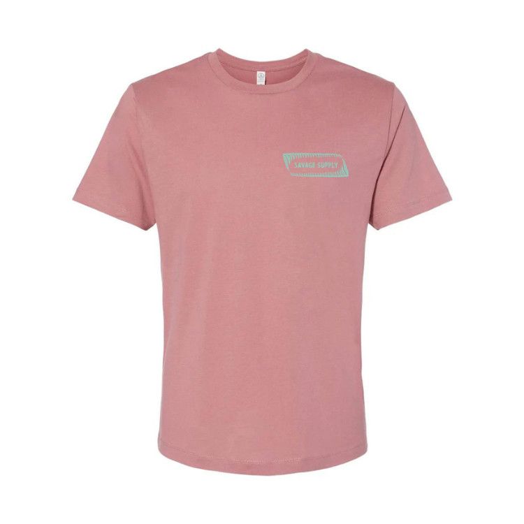 Savage Supply Pompano Peek SS Tee, Color: Whiskey Rose, Size: SM