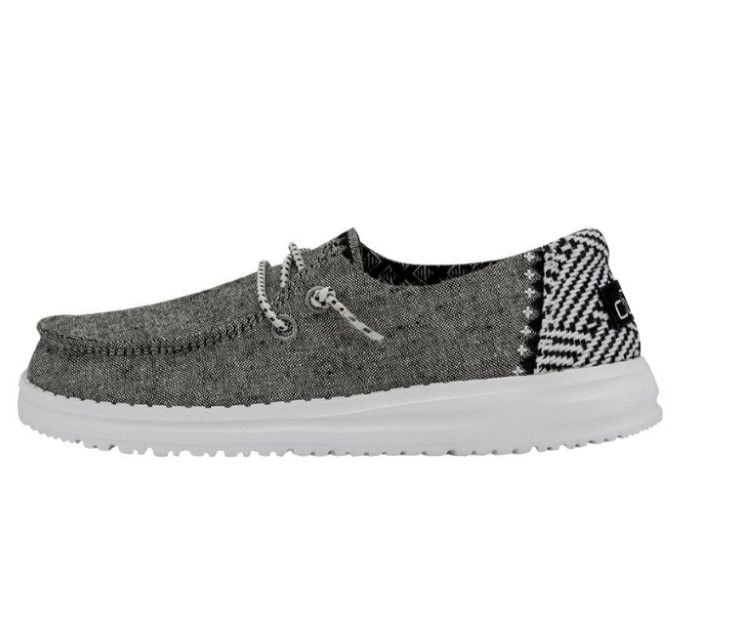 Hey Dude Wendy YTH Chambray, Color: Onyx, Size: 11