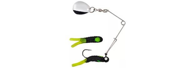 Johnson Beetle Spin 4475-3063 1/32oz, Color: Black Chartreuse