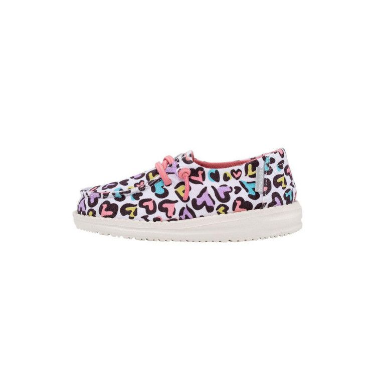 Hey Dude Wendy Toddler, Color: White Leopard, Size: 5