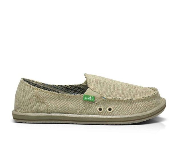 Sanuk W Donna Hemp, Color: Natural, Size: 6