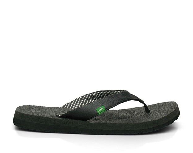 Sanuk W Yoga Mat Flip , Color: Ebony, Size: 6