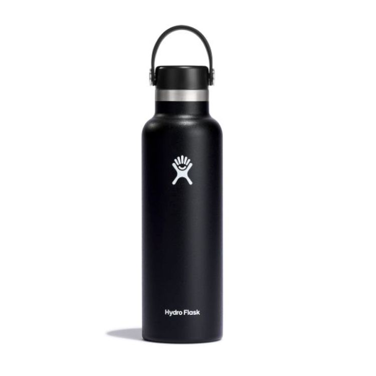 Hydro Flask 21oz Standard Mouth Flex Cap , Color: Black