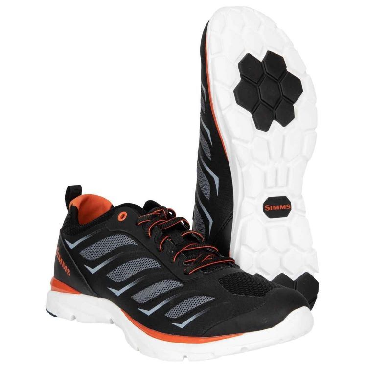 Simms M's Challenger Air Vent Shoe, Color: Black, Size: 8