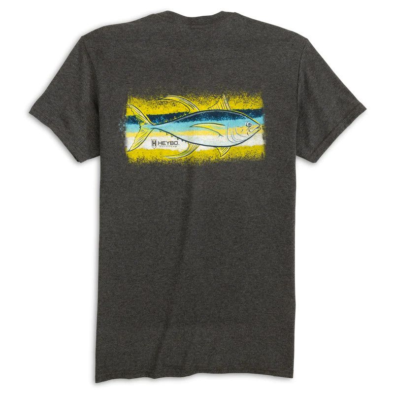 Heybo Tunagonia SS Tee Charcoal Heather, Size: SM