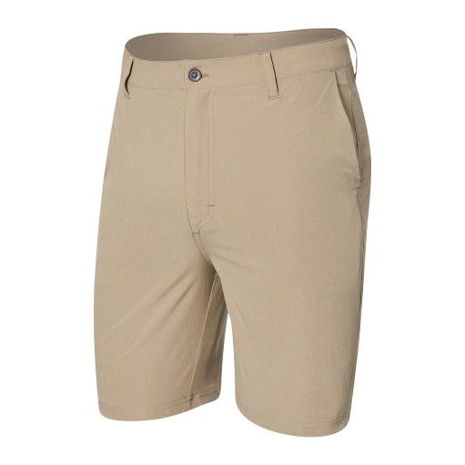 Saxx Go To Town 2in1 Short 9", Color: Vintage Khaki, Size: 32