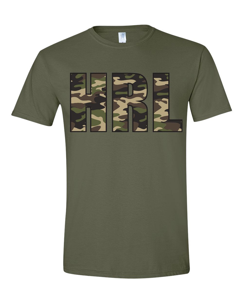Rock Outdoors HRL Camo Military Green SS Tee, Size: SM