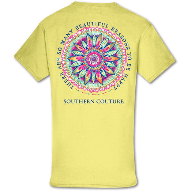 Southern Couture Classic Beautiful Reasons SS Tee Cornsilk, Size: SM