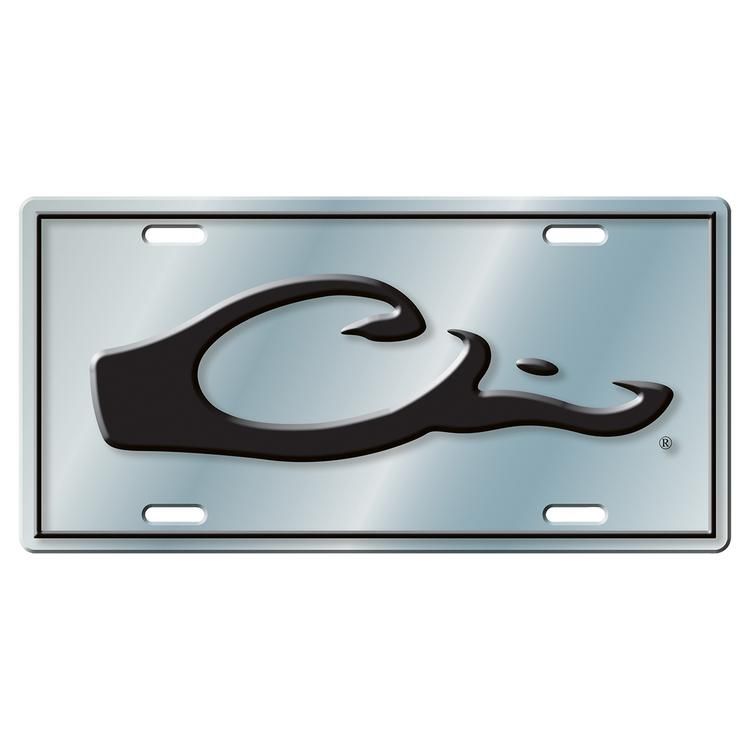 Drake Head License Plate, Color: Silver