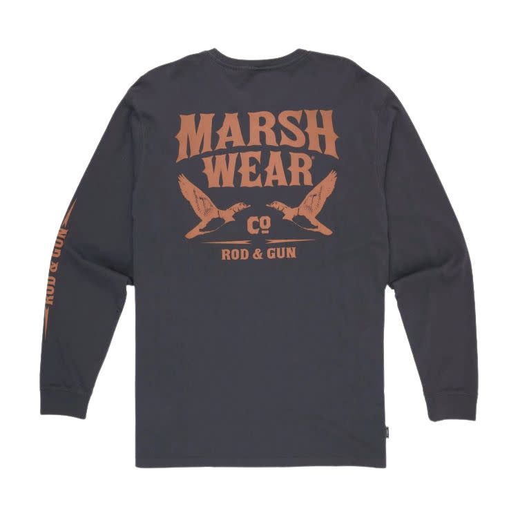 Marsh Wear Daffy LS Tee, Color: Pewter, Size: SM