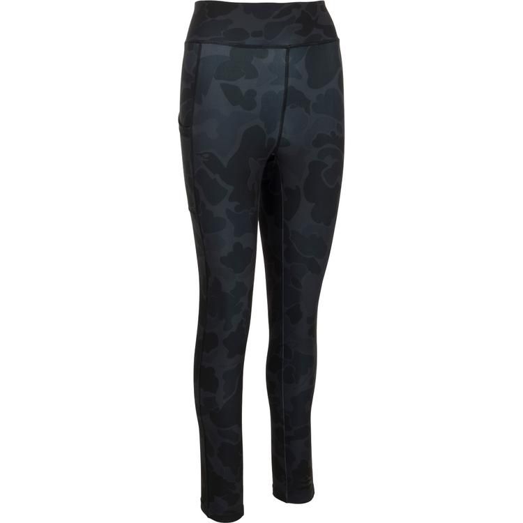 Drake Women's Commando Print Legging, Color: Old School Black, Size: XS