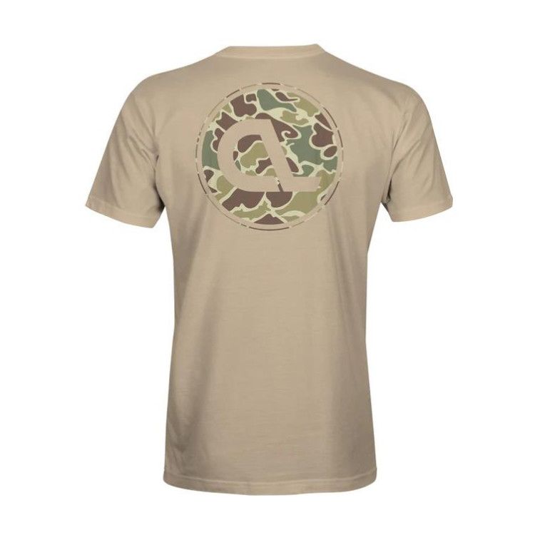 Coastland Duck Camo SS Tee, Color: Sand, Size: SM