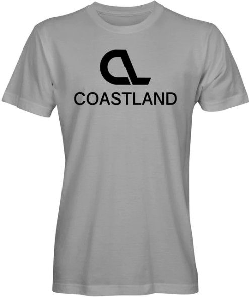 Coastland CL Logo SS Tee, Color: Ice Grey, Size: SM