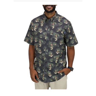 Aftco Captain's Lounge SS Button Down