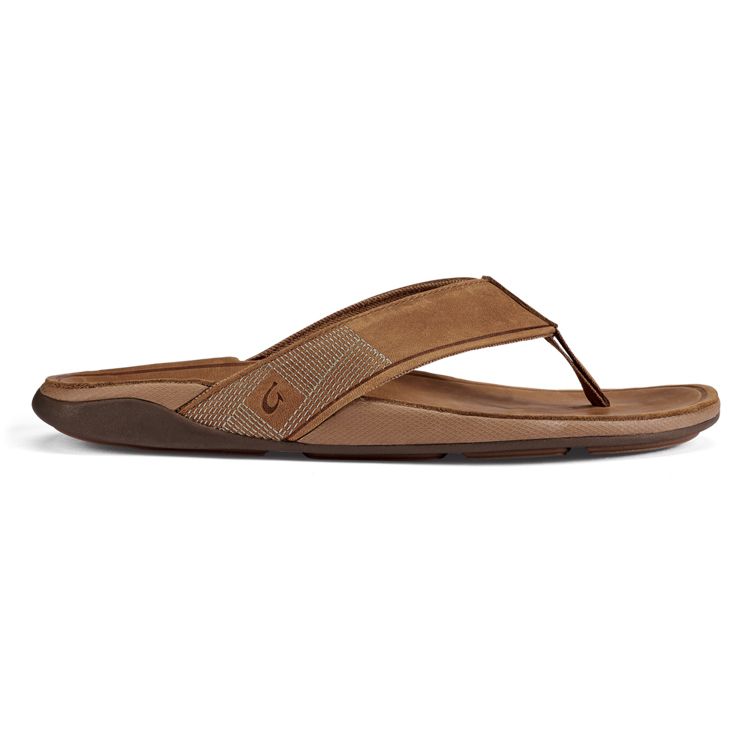 OluKai Men's Tuahine, Color: Toffee/Toffee, Size: 9