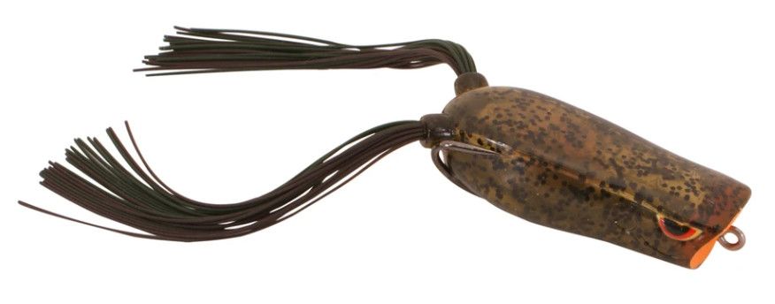 Spro Dean Rojas Bronzeye Poppin' Frog 60, Color: Green Pumpkin
