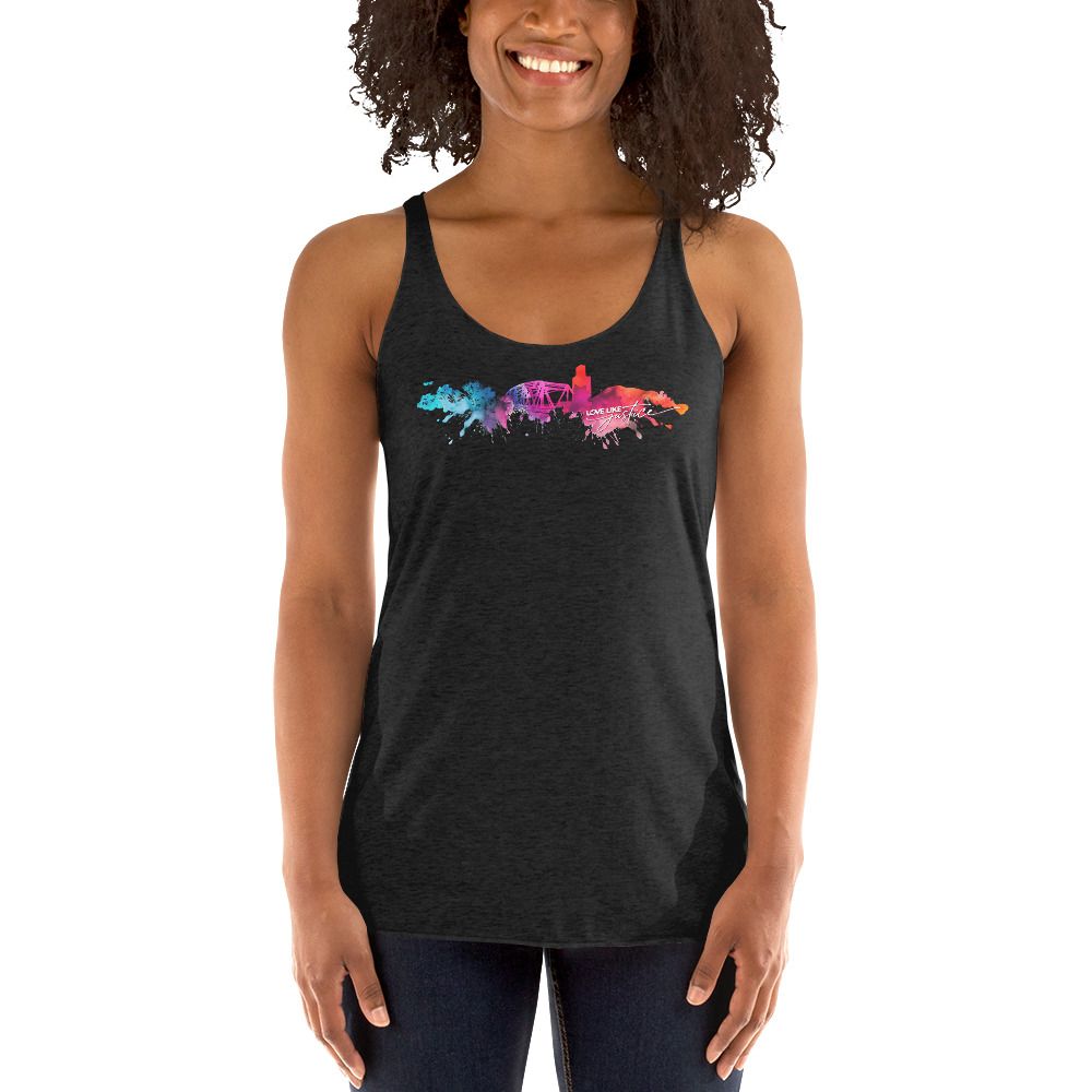 Justice's Lights Women's Racerback Tank