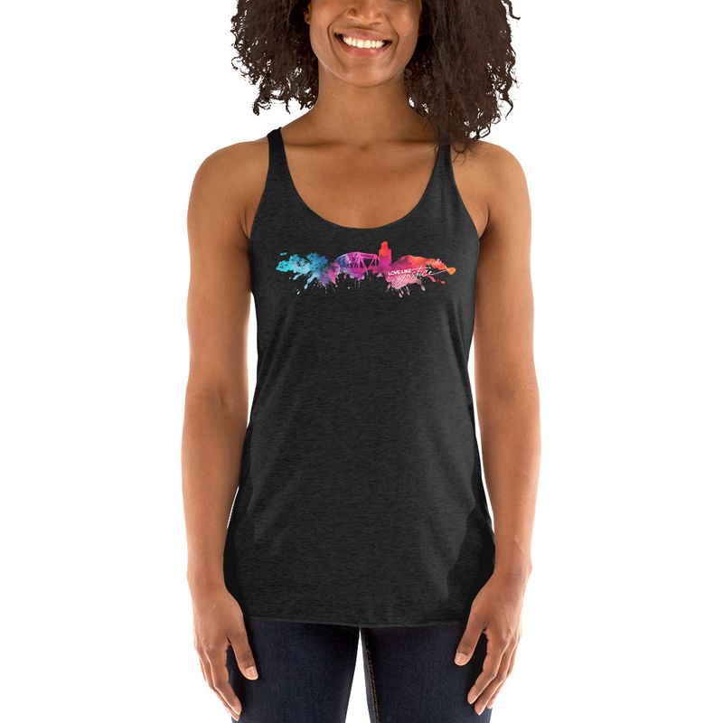 Justice's Lights Women's Racerback Tank