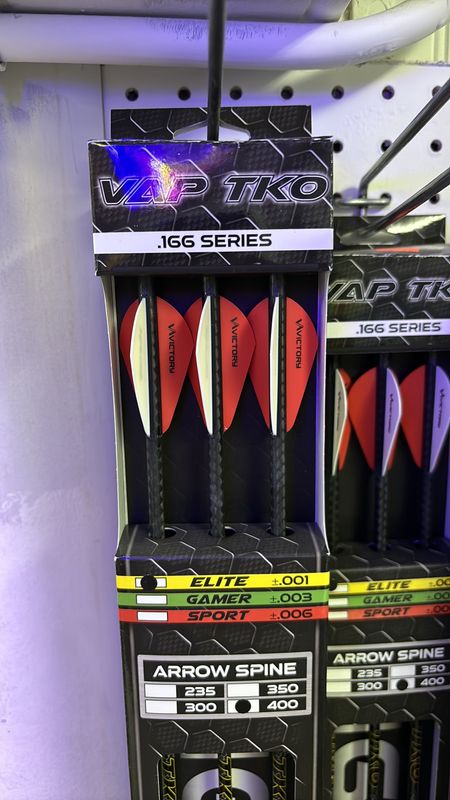 Victory Archery VAP TKO arrows .166 400