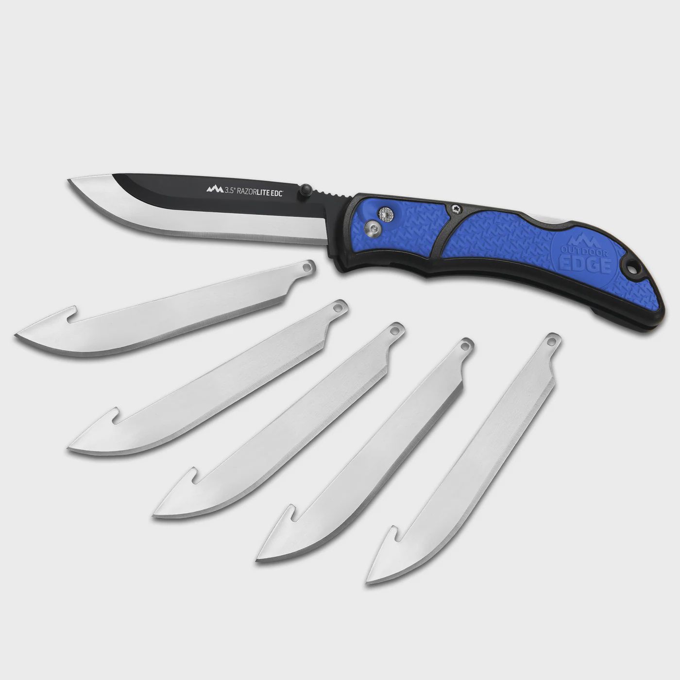 Outdoor Edge RazorLite 3.5&quot; with Replaceable Blades-Blue