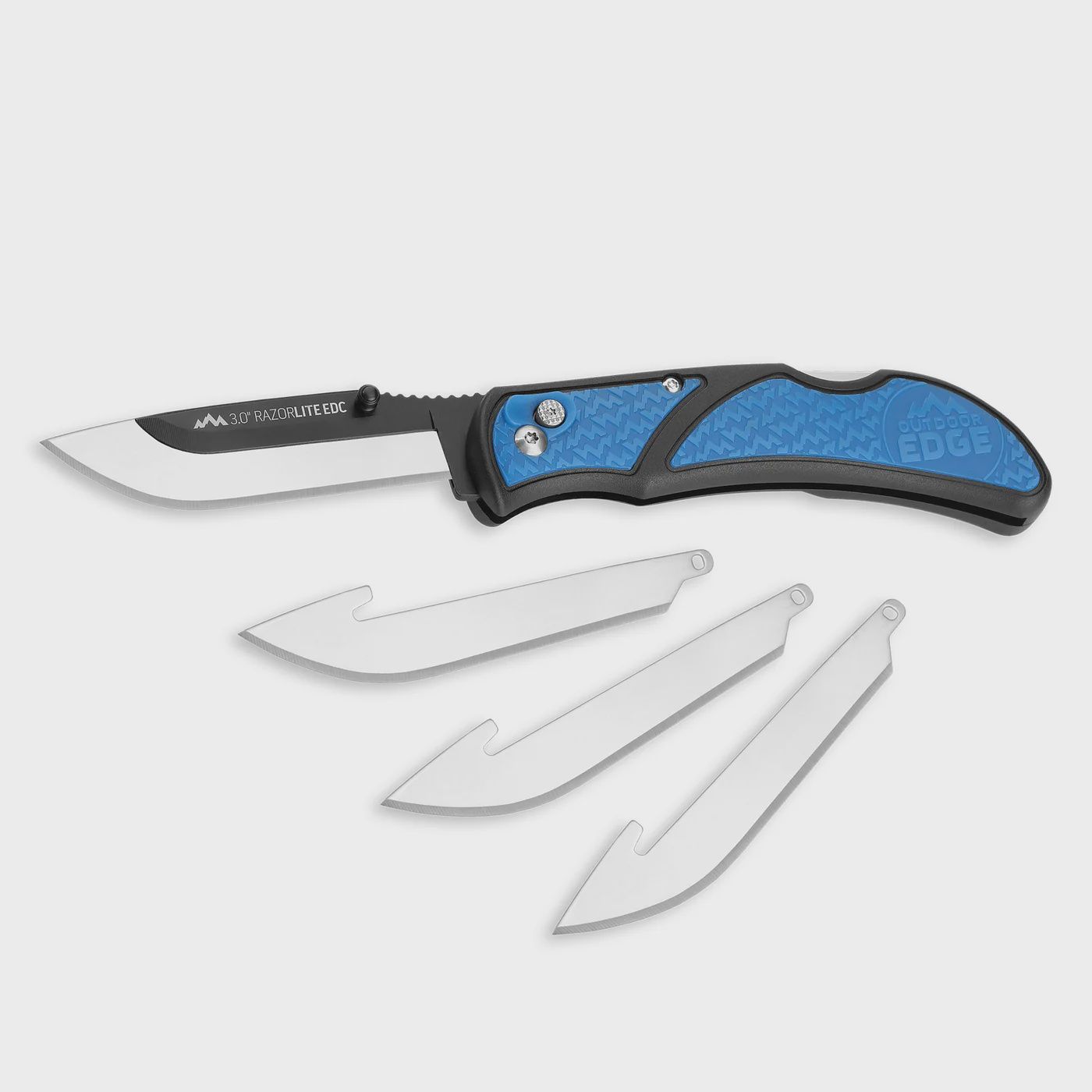 Outdoor Edge Razor EDC 3.0” with Replaceable Blades- Blue