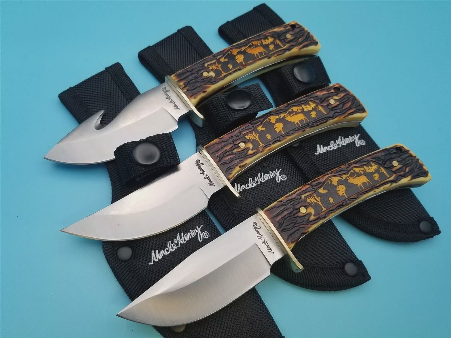 Uncle Henry 3 Piece Elk Pattern Fixed
