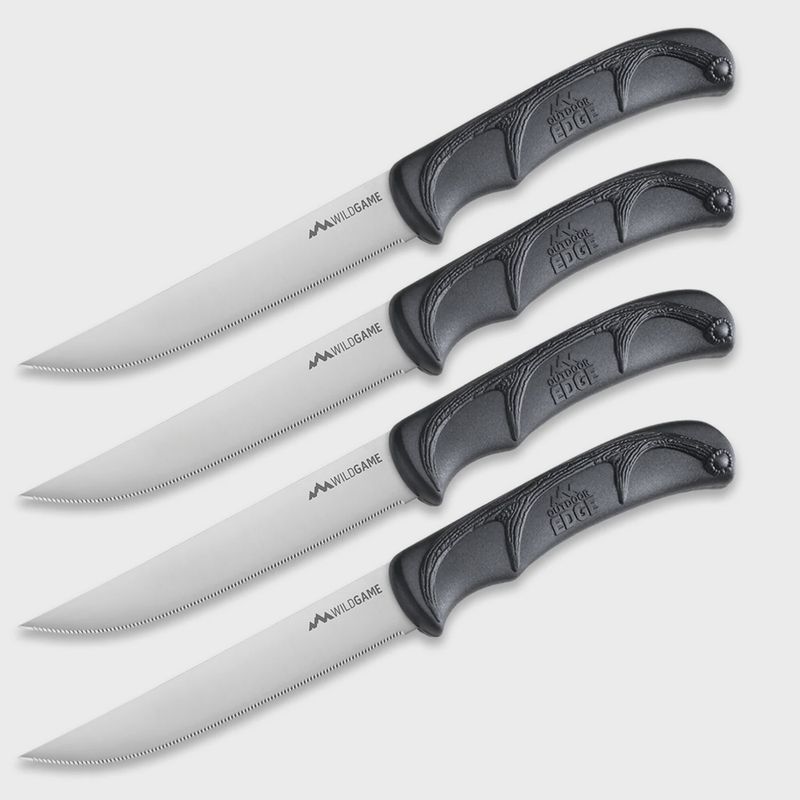 Outdoor Edge WILDGAME™ STEAK KNIFE SET- Black
