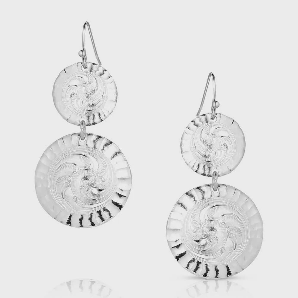 Montana Silversmith Earrings- Chipped Concho