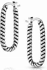 Montana Silversmith Earrings- Rustic Rope Hoop