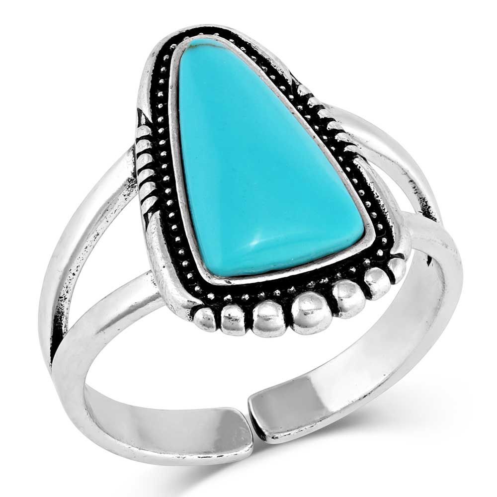 Montana Silversmith Sterling Silver Ring- Ways Of The West Turquoise
