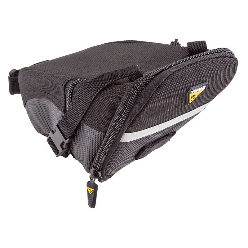 Topeak Aero Wedge Seat Bag - Strap-on, Large, Black