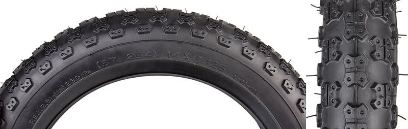 TIRES SUNLT 14x2.125 BK/BK K50 WIRE