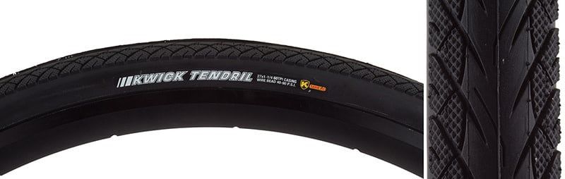 TIRE KEN KWICK TENDRIL SPORT 27x 1-1/4 BK/BK SRC/KS/60 WIRE 100psi E25 REF HP