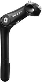 Zoom Quick Comfort Adjustable Stem - 90mm 25.4 Clamp Adjustable 80-150deg 22.2-24tpi Quill Aluminum Black
