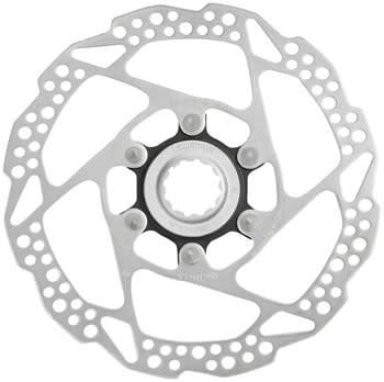 Shimano Deore SM-RT54-S Disc Brake Rotor - 160mm, Center Lock, For Resin Pads Only, External Lockring, Silver