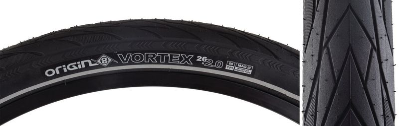 TIRE OR8 VORTEX 26x2.00 WIRE BELT BK/BK/REF