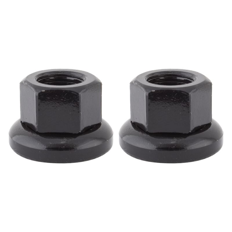 HUB AXLE NUT OR8 CRMO FT M9x1.0 PR BK