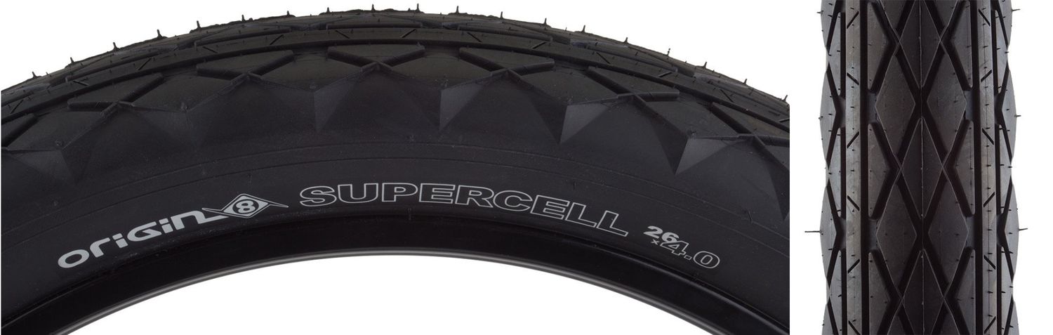 TIRE OR8 SUPERCELL 26x4.0 WIRE BK/BK